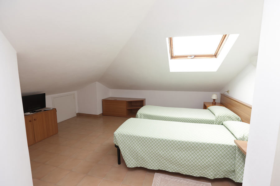 Attic with a master bedroom and terrace